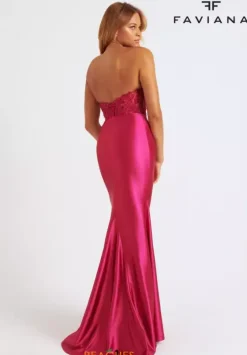 Fitted|Long Dresses^Faviana 11246