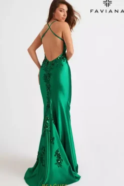 Fitted|Long Dresses^Faviana 11247