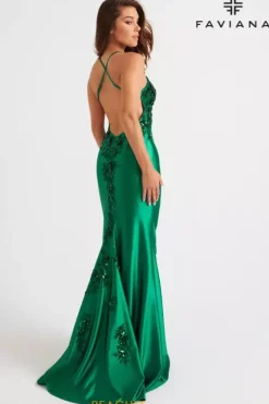 Fitted|Long Dresses^Faviana 11247