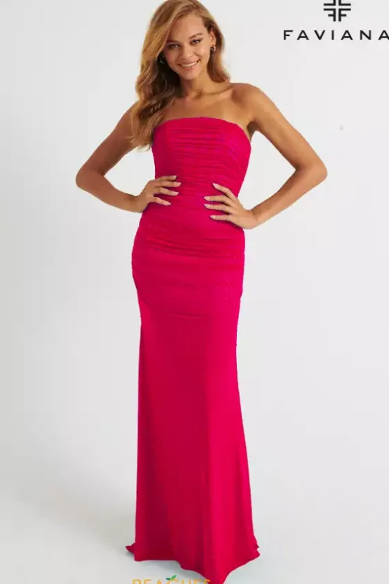 Fitted|Long Dresses^Faviana 11040