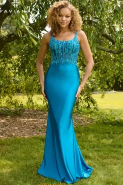 Fitted|Long Dresses^Faviana 11467