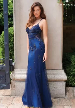 Fitted|Long Dresses^Faviana 11227