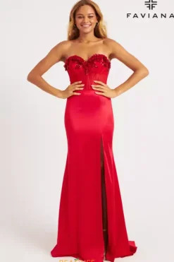 Fitted|Long Dresses^Faviana 11248