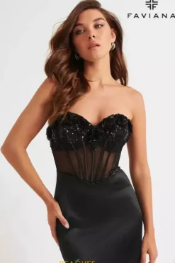 Fitted|Long Dresses^Faviana 11248