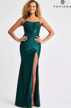 Fitted|Long Dresses^Faviana 11429