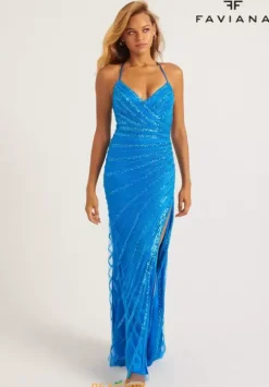 Fitted|Long Dresses^Faviana 11242