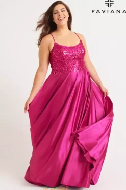 Long Dresses|Plus Sized Dresses^Faviana 9582