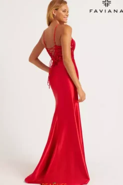 Fitted|Long Dresses^Faviana 11205