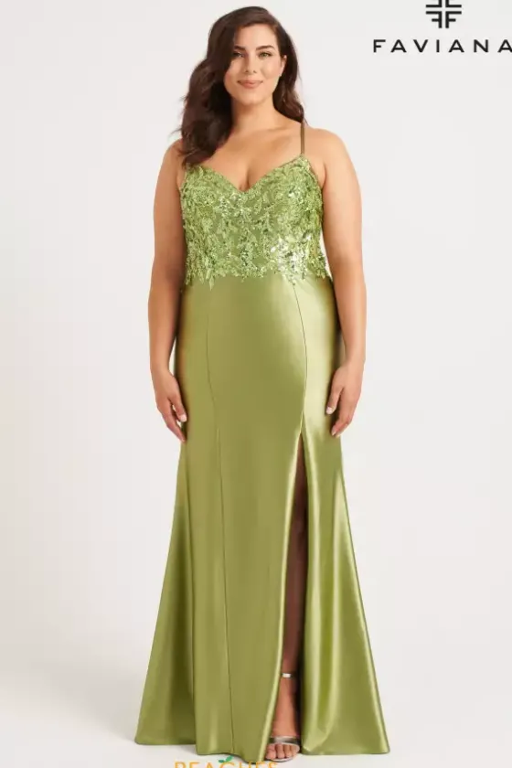 Fitted|Long Dresses^Faviana 9563