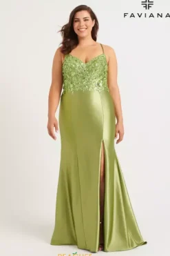 Fitted|Long Dresses^Faviana 9563