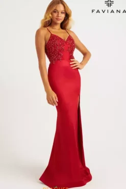 Fitted|Long Dresses^Faviana 11256