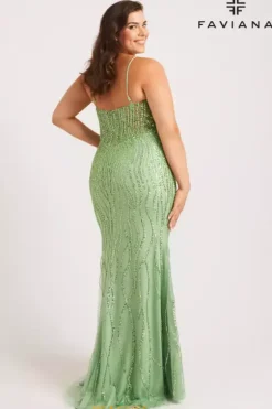 Long Dresses|Plus Sized Dresses^Faviana 9572