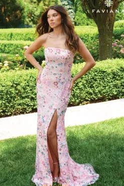 Fitted|Long Dresses^Faviana 11262