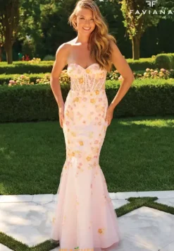 Fitted|Long Dresses^Faviana 11250