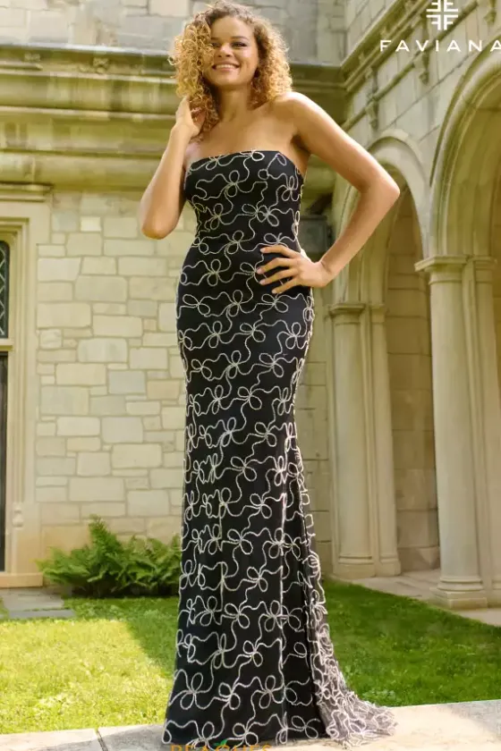 Fitted|Long Dresses^Faviana 11416