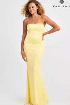 Fitted|Long Dresses^Faviana 11416