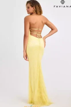 Fitted|Long Dresses^Faviana 11416