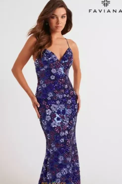 Fitted|Long Dresses^Faviana 11000