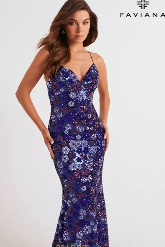 Fitted|Long Dresses^Faviana 11000