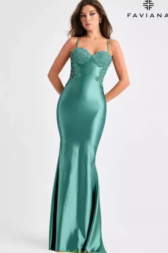 Fitted|Long Dresses^Faviana 11403