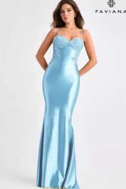 Fitted|Long Dresses^Faviana 11403