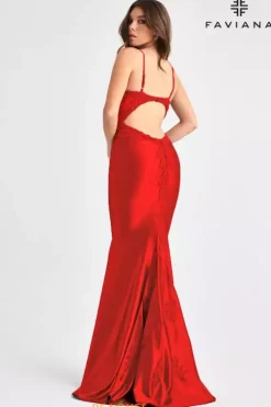 Fitted|Long Dresses^Faviana 11403