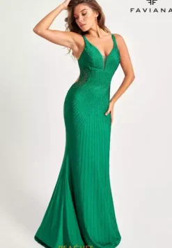 Fitted|Long Dresses^Faviana 11022