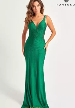 Fitted|Long Dresses^Faviana 11022