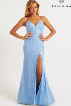 Fitted|Long Dresses^Faviana 11229