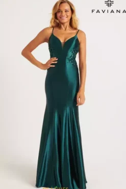 Fitted|Long Dresses^Faviana 11007