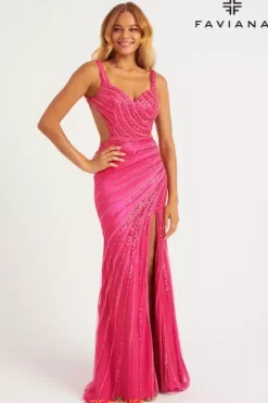 Fitted|Long Dresses^Faviana 11243