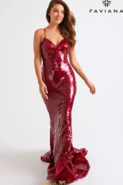 Fitted|Long Dresses^Faviana 11261