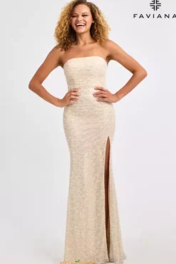 Fitted|Long Dresses^Faviana 11446