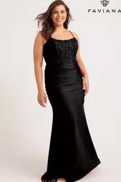 Fitted|Plus Size^Faviana 9569