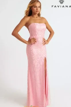 Fitted|Long Dresses^Faviana 11085