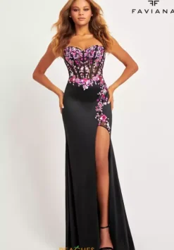 Fitted|Long Dresses^Faviana 11029