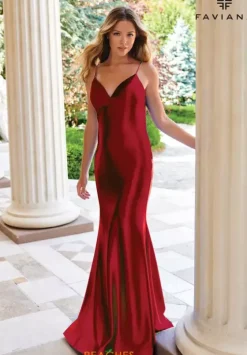 Fitted|Long Dresses^Faviana 11225