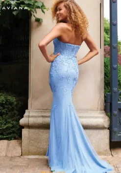 Fitted|Long Dresses^Faviana 11234