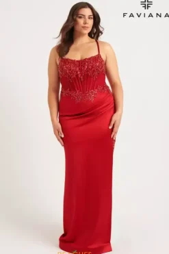 Fitted|Plus Size^Faviana 9592