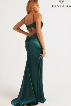 Fitted|Long Dresses^Faviana 11200