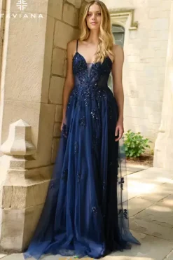 A Line|Long Dresses^Faviana 11413