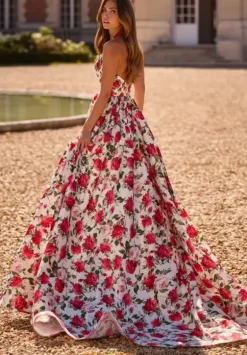 Long Dresses^Sherri Hill Halter Neckline A Line Dress 57726