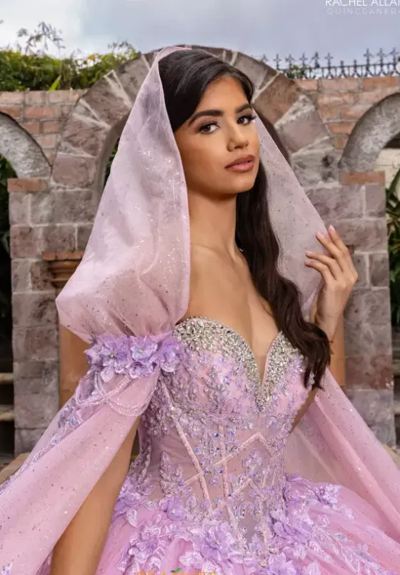 Sweet Sixteen^Rachel Allan Quince Hood/Streamers Only. Dress Not Included.