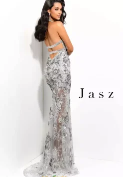 Sexy|Fitted^Jasz Couture 7348 Silver