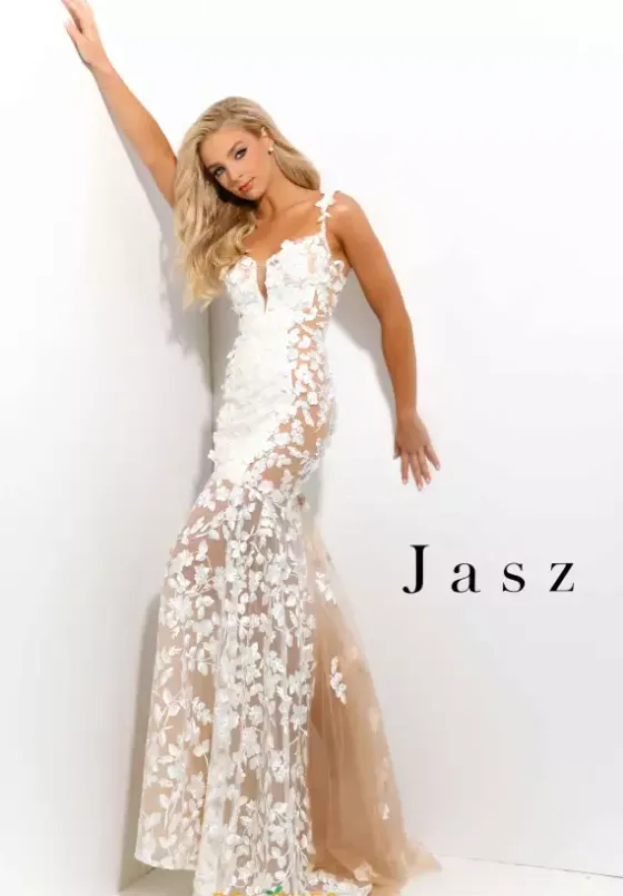 Sexy|Mermaid^Jasz Couture 7351 White/Nude
