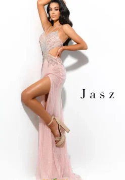 Long Homecoming Dresses|Sexy^Jasz Couture 7331 Pink
