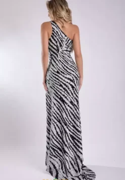Long Dresses|Plus Sized Dresses^Jasz Couture 7934 Black/White