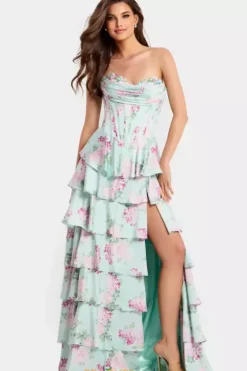 Long Dresses|Plus Sized Dresses^Jovani 47579 Print