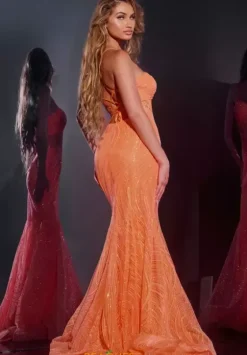Long Dresses^Jovani 44208 Orange