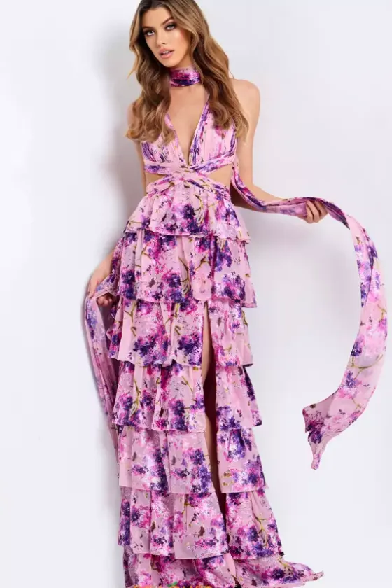 Quince Guest Dresses|Sexy^Jovani 48234 Pink